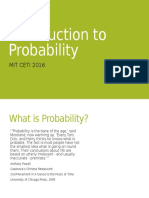 Introduction To Probability: Mit Ceti 2016