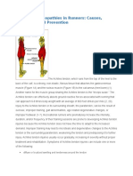 Achilles Tendinopathies in Runners