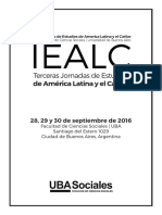 III Jornadas IEALC - Programa Definitivo
