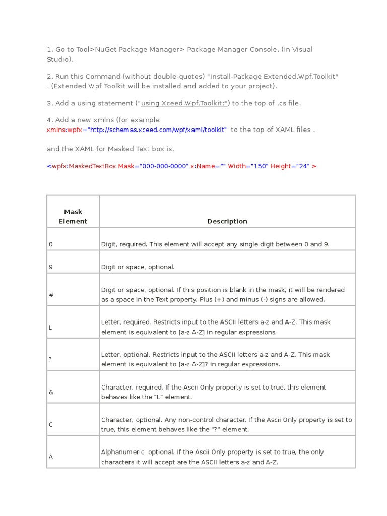 Extended Toolkit | PDF | Extensible Application Markup Language | Ascii