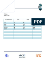 Equipment List Studio