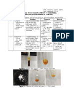 REDUCTION OF CAMPHOR TO ISOBORNEOL and OXIDATION OF ISOBORNEOL TO CAMPHOR