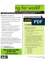 WHA JobStart Par Tic Pant Recruitment Flyer