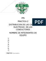Distribución de cargas eléctricas en conductores (IPN PRÁCTICA 2