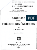 Jean-Paul Sartre: Esquisse D'une Théorie Des Émotions