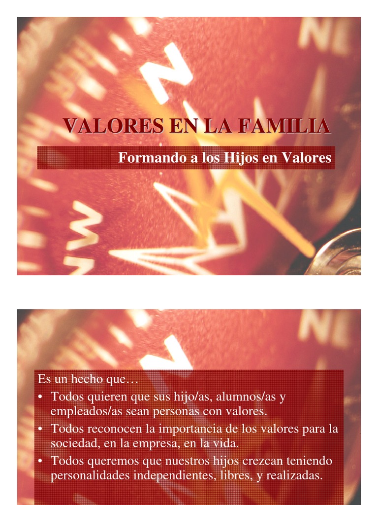 Valores en La Familia | PDF