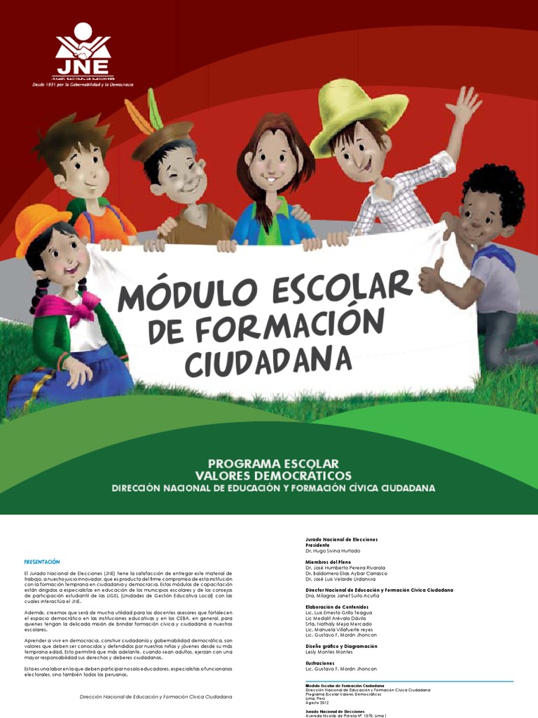 Modulo Escolar de Formacion Ciudadana | PDF | Democracia | Ideologías ...