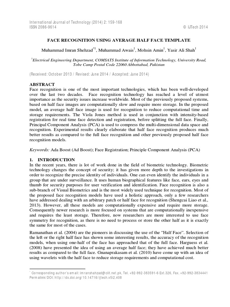 Face Recognition | PDF | Eigenvalues And Eigenvectors | Matrix ...