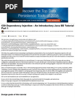 CDI Dependency Injection - An Introductory Java EE Tutorial Part 1 - DZone Java