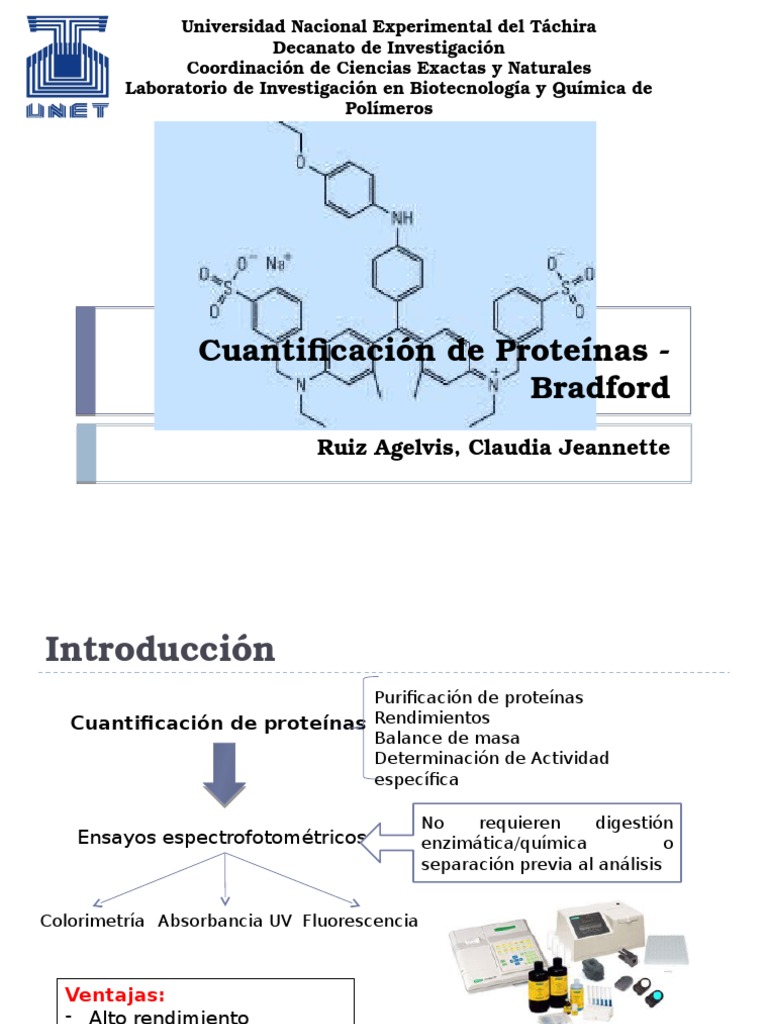 Cuantificación de Proteínas Bradford Proteínas