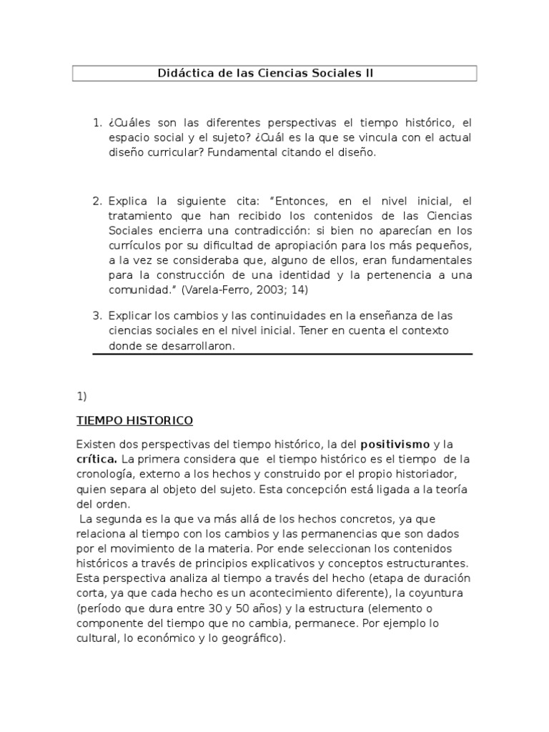 Didáctica de Las Ciencias Sociales en El Nivel Inicial | PDF | Sociedad ...