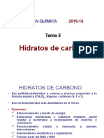 Tema 5 Hidratos de Carbono