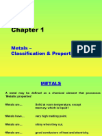 Metals - Classification & Properties