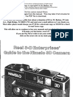 Nimslo Guide To The 3d Camera PDF