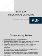 MDT 110-1 Dimensioning Review
