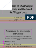 Assessment of Overweight and Obesity and The Need For Weight Loss