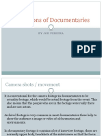 Conventions of Documentaries