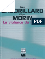 Jean Baudrillard Edgar Morin Violence Du Monde PDF