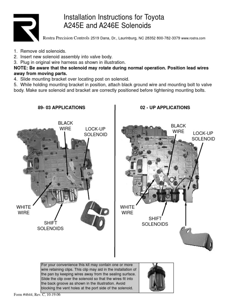 Valve Body A246e PDF | PDF