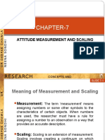 Attitude Measurement & Scaling