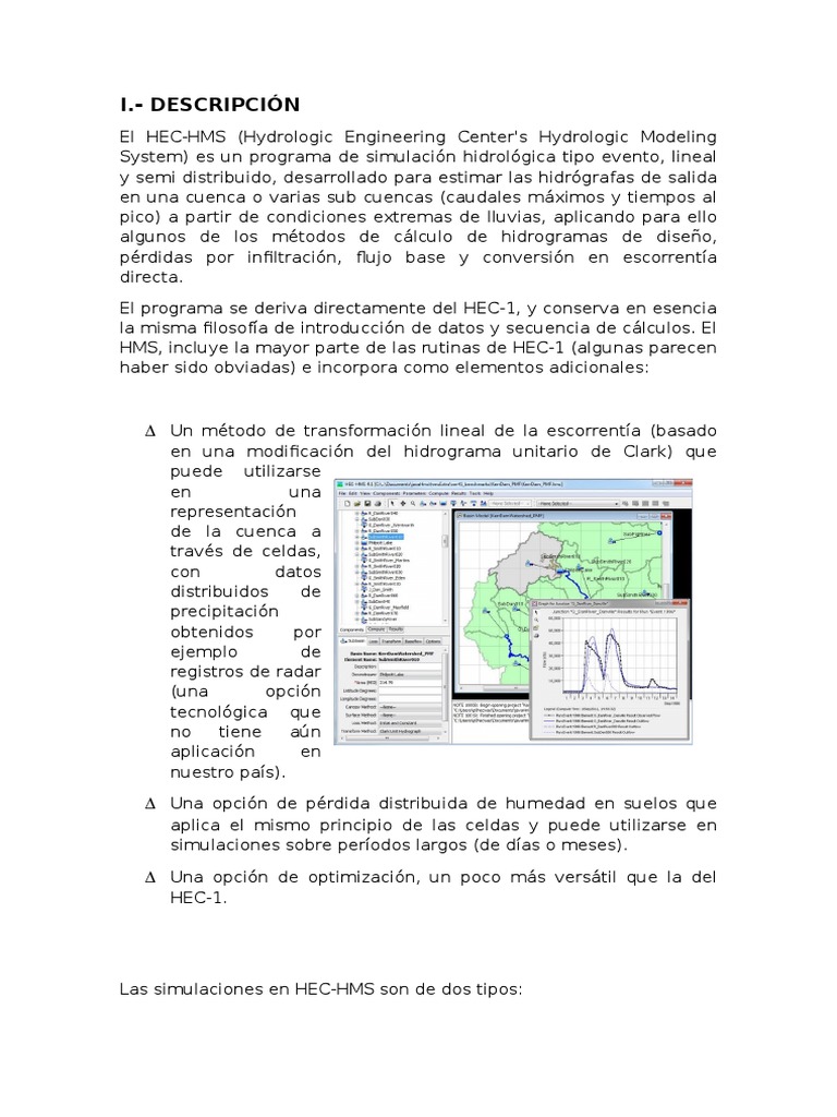 Hec HMS | PDF | Precipitación | Simulación