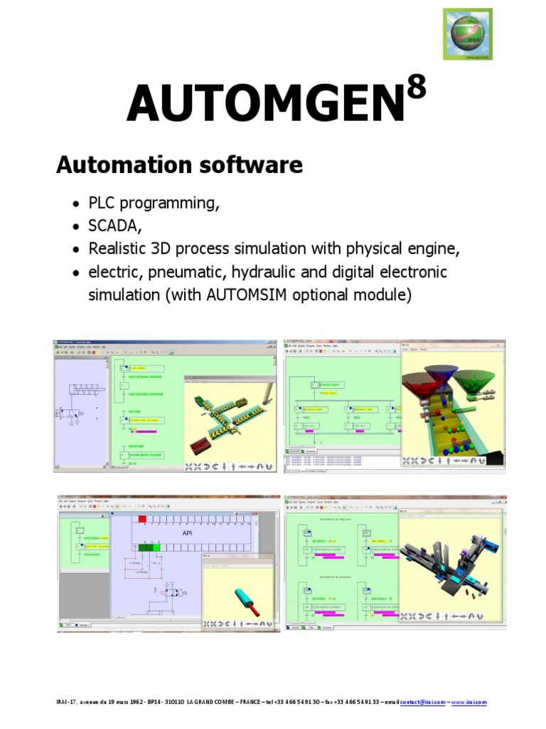 Automgen8 SCADA for Windows 7 | PDF | Programmable Logic Controller ...