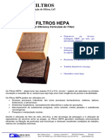 Dados Tecnicos - Filtros HEPA PDF