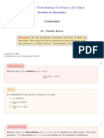 [Calculo I] Taller 01 Continuidad de una función 