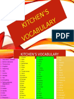 Kitchen's Vocabulary