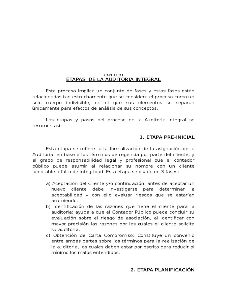 Fases de La Auditoria | PDF | Auditoría | Contralor