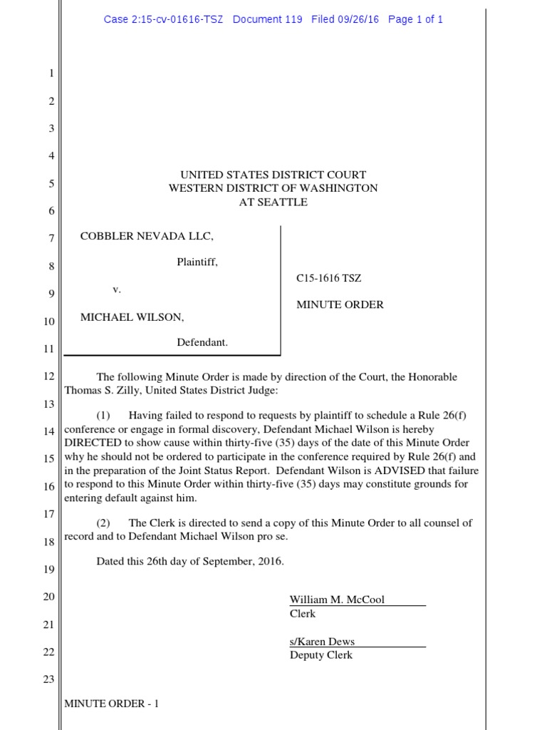 Court Order for Defendant's Compliance | PDF