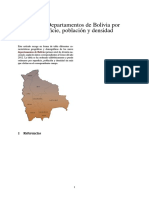 Anexo-Departamentos de Bolivia Por Superficie, Población y Densidad PDF