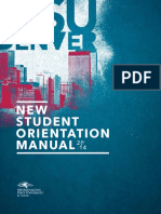 New Student Orientation Manual 2014