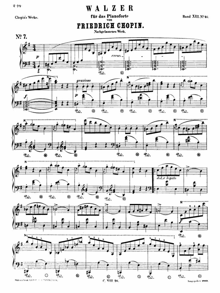 Chopin Waltz in e Minor PDF