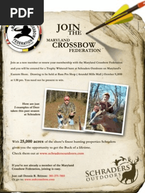 Schraders Crossbow Ad