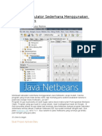 Program Kalkulator Sederhana Menggunakan Java Netbeans