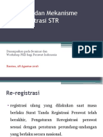 Mekanisme Re - Registrasi STR Perawat