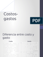 Costos vs Gastos