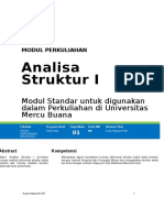 Modul Analisa Struktur I