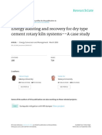 Energy Auditing and Recovery for Dry Type Cement r