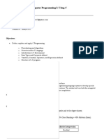 Com Prog I Using C Syllabus