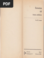 Lotman_El Problema Del Espacio Artístico