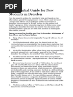 Welcome Guide to Dresden for International Students