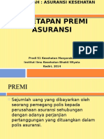 PENETAPAN PREMI ASURANSI (Penetapan Premi Asuransi)