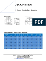 Deck Fitting: JIS F-2005 Closed Chocks Deck Mounting