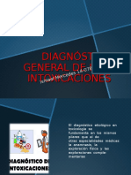 Diagnóstico general de intoxicaciones: anamnesis, exploración física y complementarias
