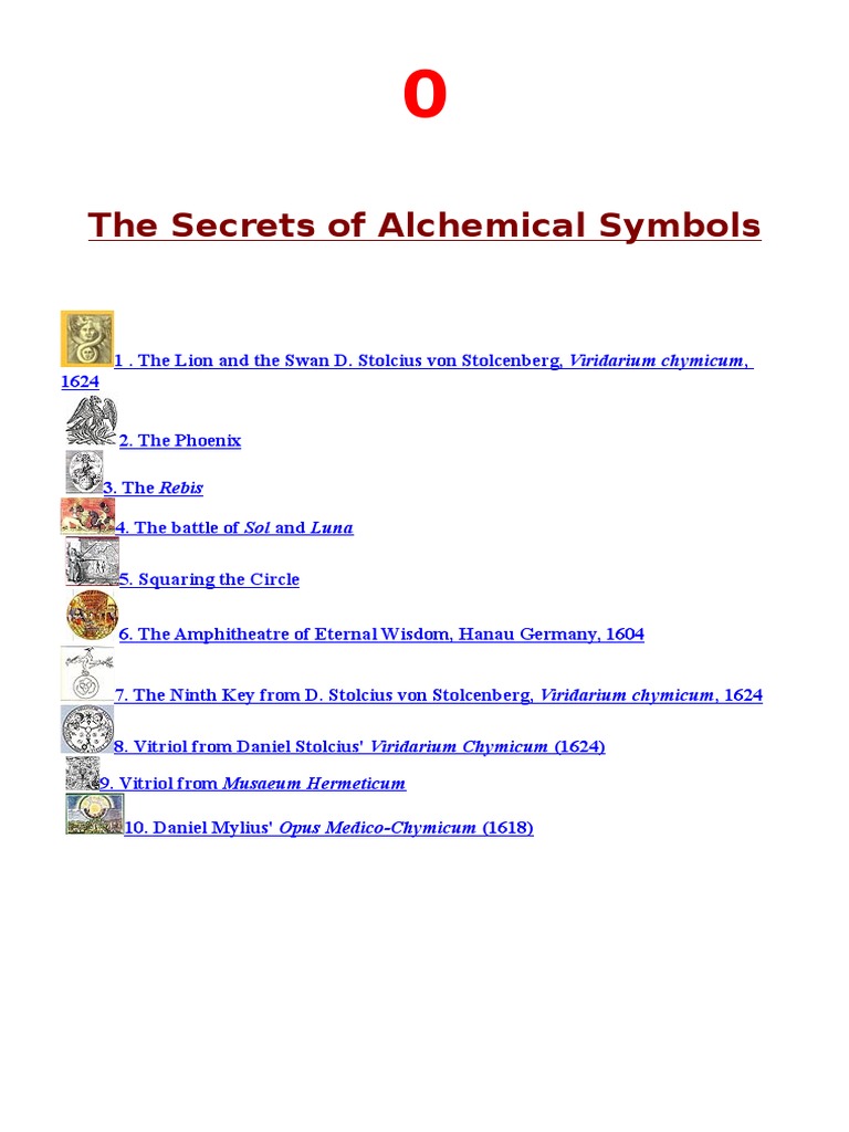The Secrets of Alchemical Symbols | PDF