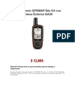GPS Garmin GPSMAP 64s Kit Con Antena Externa GA38 Presupuesto