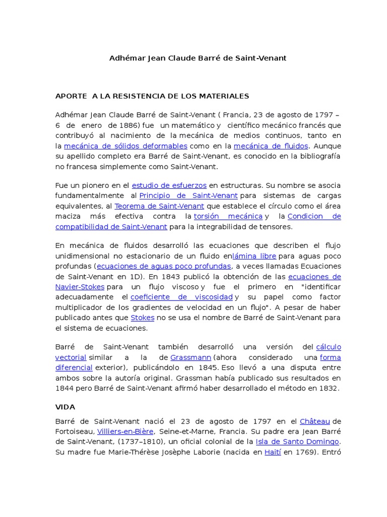 Resistencia de Los Materiales AdhémarJeanClaudeBarrédeSaint2