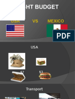 Tight Budget: Usa Vs Mexico
